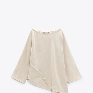 Zara Rustic Textured Set. Sand color. Size small. New with tags.